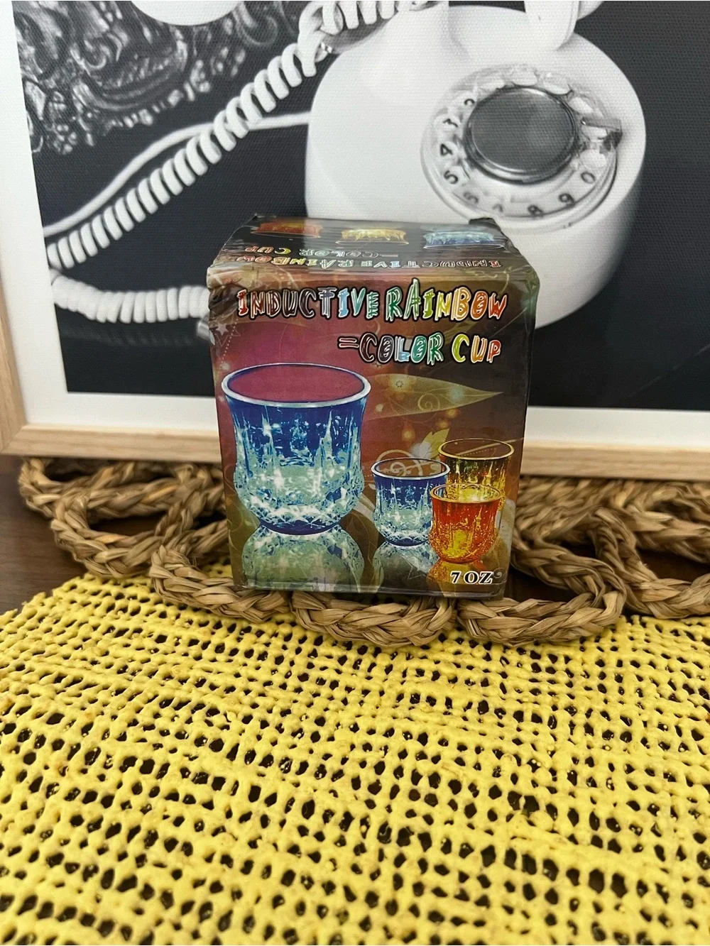 Inductive Rainbow Color Cup - Blue/Multicolor (Set of 2)